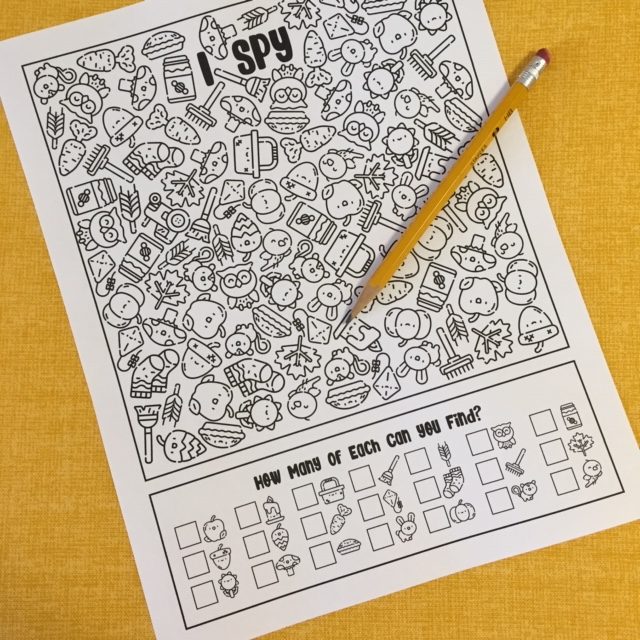 eye spy coloring pages