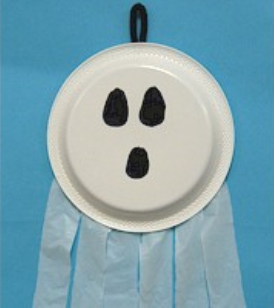 Paper Plate Ghost