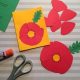 Cut and paste poppy for young children to make.