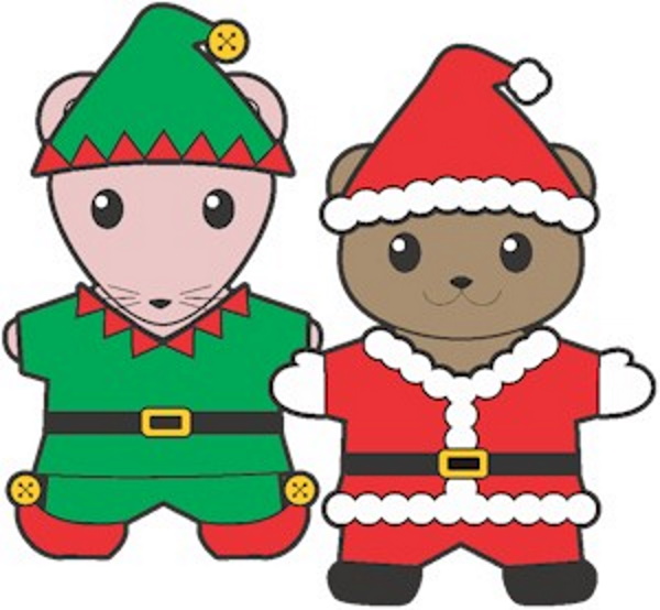 Printable Christmas Buddy Paper Dolls