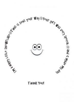 Printable Snowflake Thank You