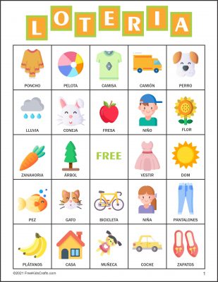 Free Loteria Bingo Cards