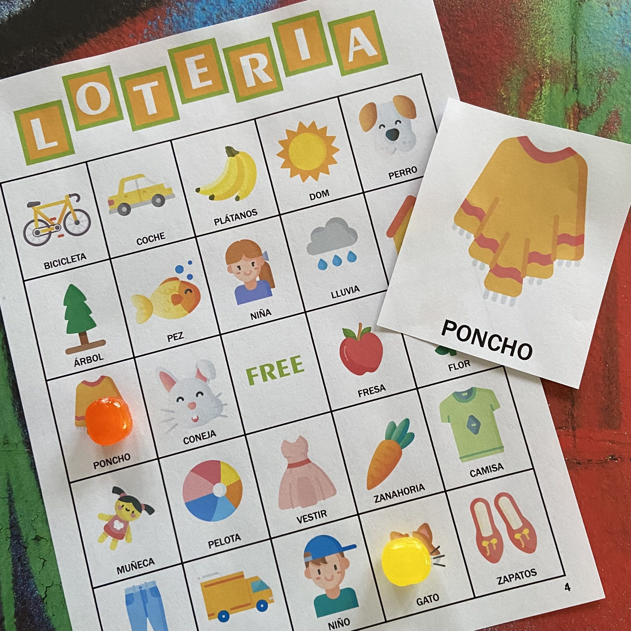 Spanish style Bingo game