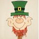 Easy printable Leprechaun puppet for young children.
