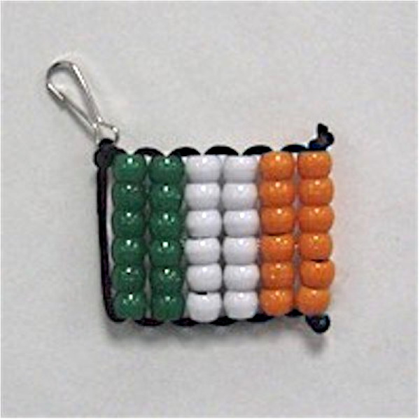 Beaded Irish Flag