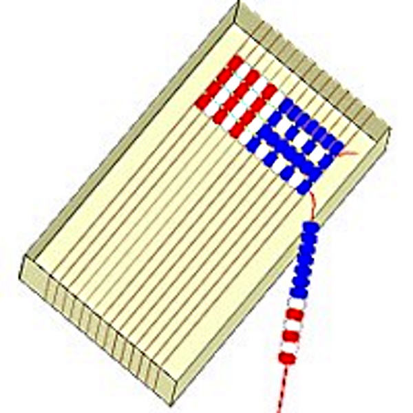 Recycled box top loom craft