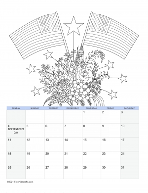 printable july 2021 calendar