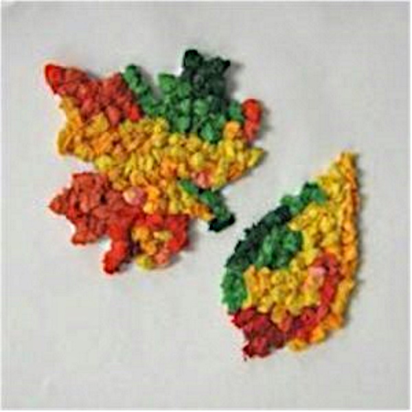 Tissue Paper Fall Leaf Craft