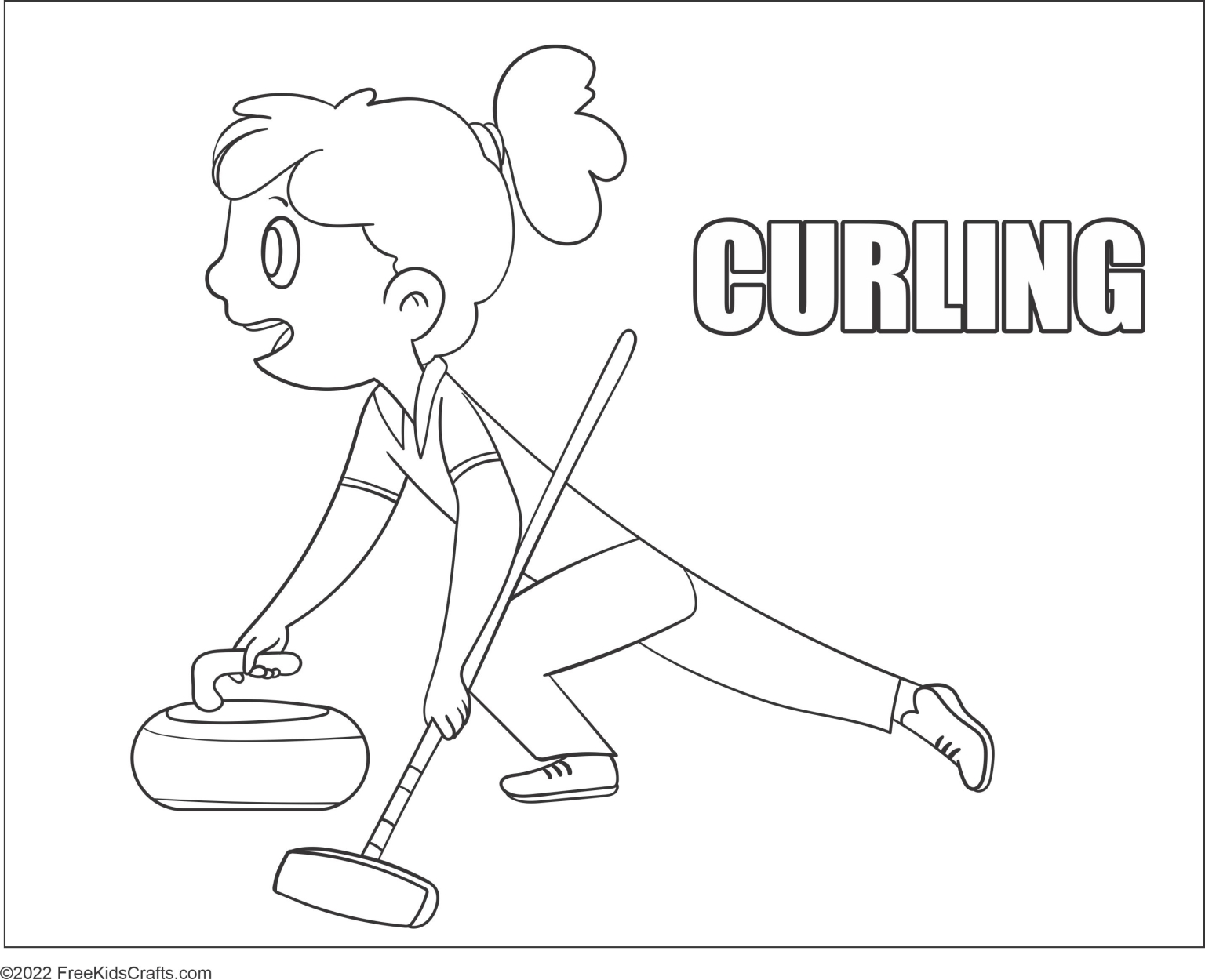 Printable Winter Olympic Coloring Pages