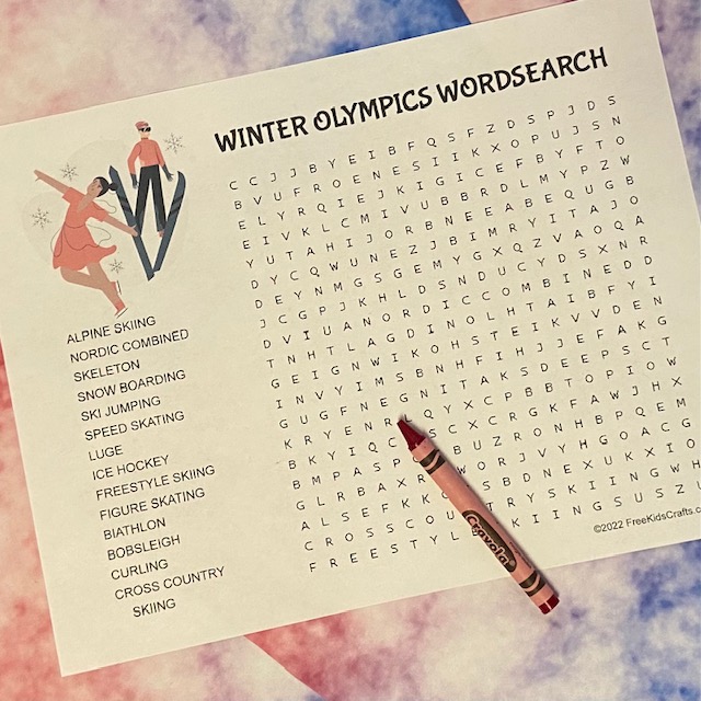 Free Printable Olympics Word Search