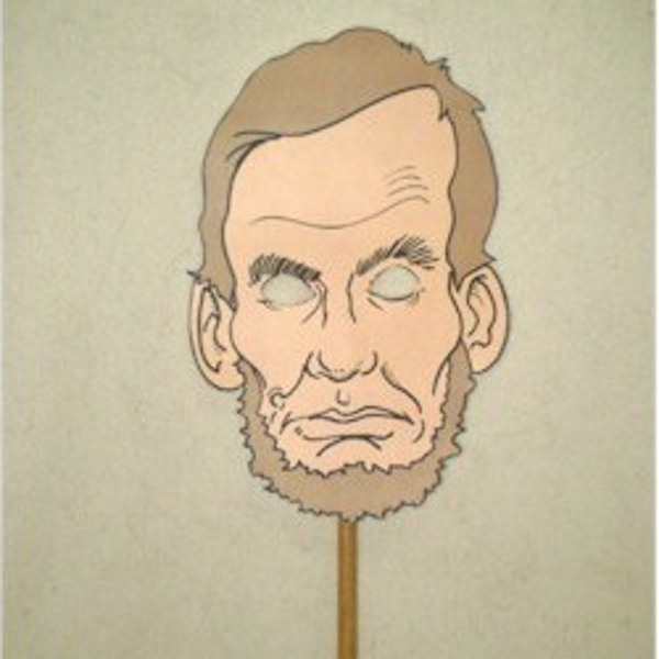 Printable Abraham Lincoln Puppet Mask