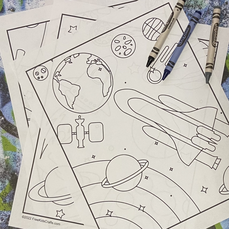 Rocketship Coloring Pages