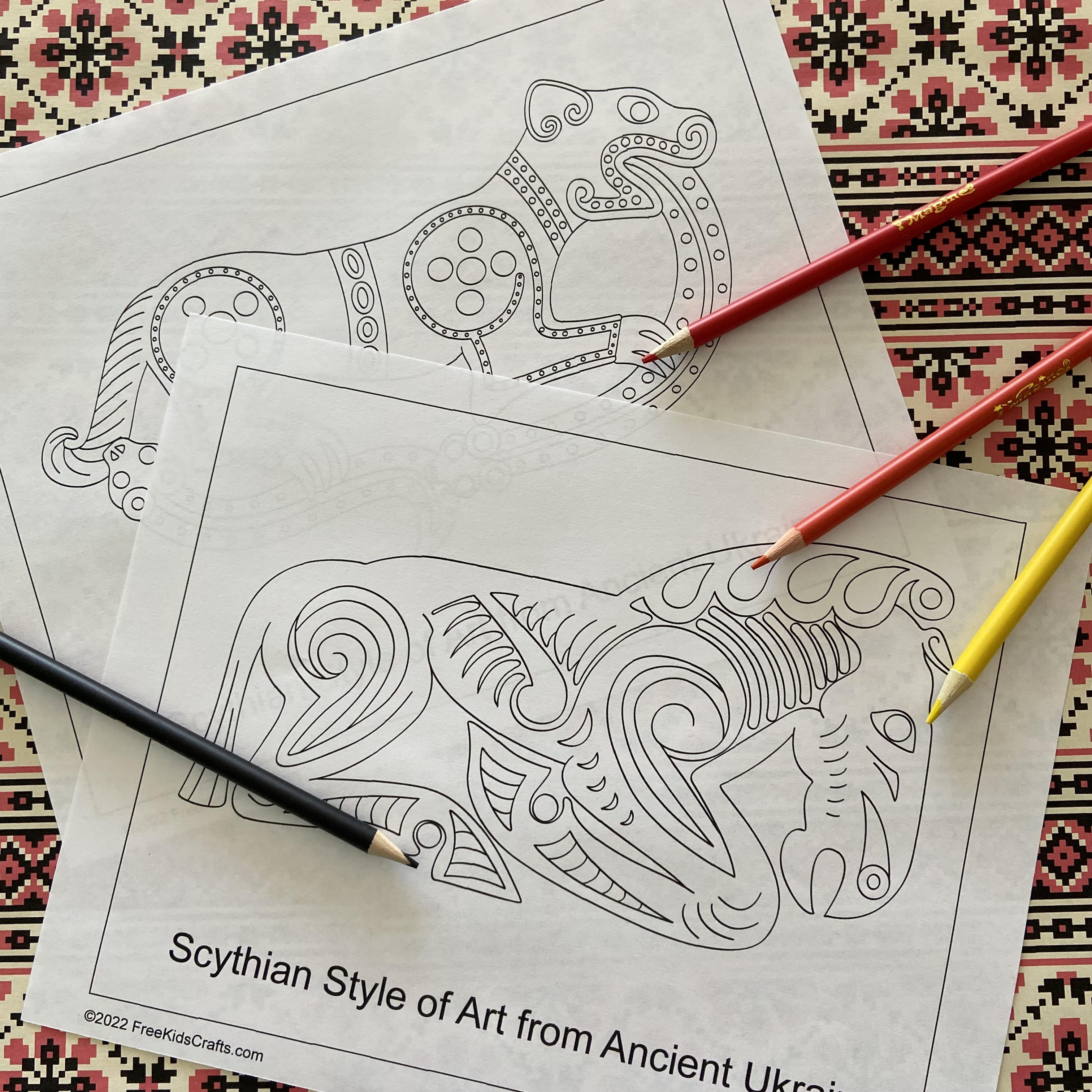 Ukrainian Coloring Pages for kids