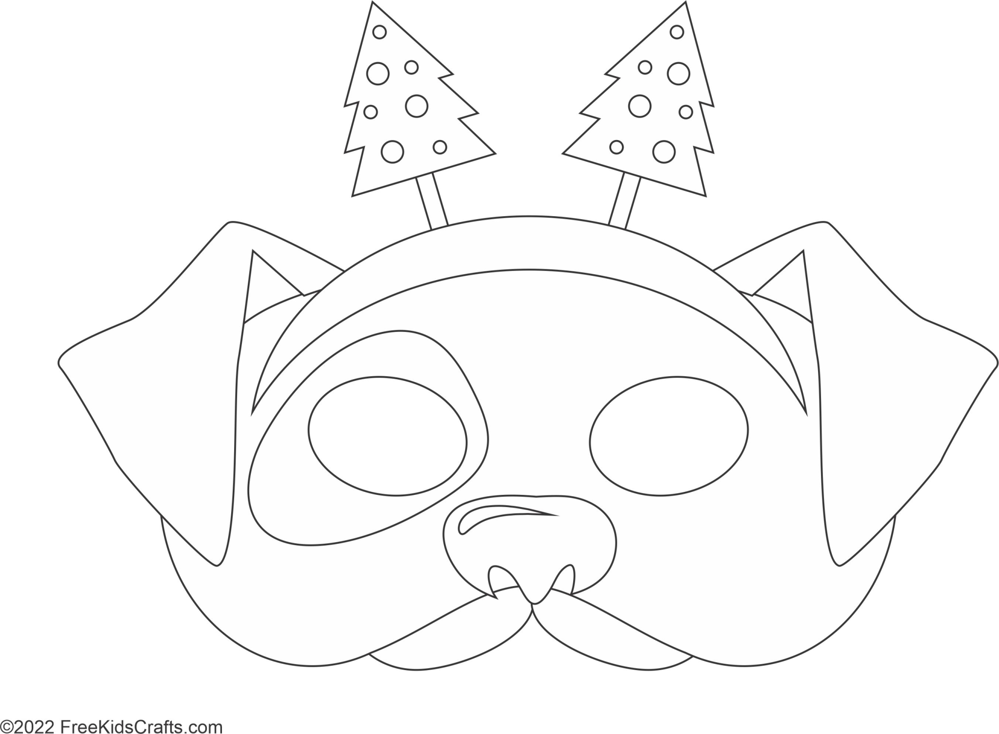 Christmas Animal Mask Craft