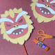 Easy cut and paste dragon mask