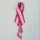 Fundraising breast cancer awareness ribbon.