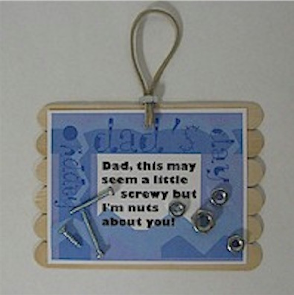 Father's Day plaque for kids to make for Dad