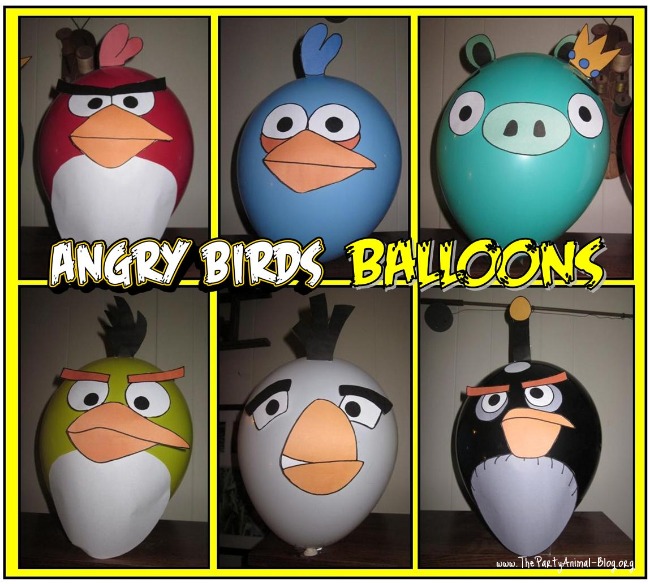 Angry Birds Party Balloon Decals