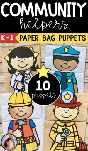 Community Paper Bag Puppets for Preschoolers