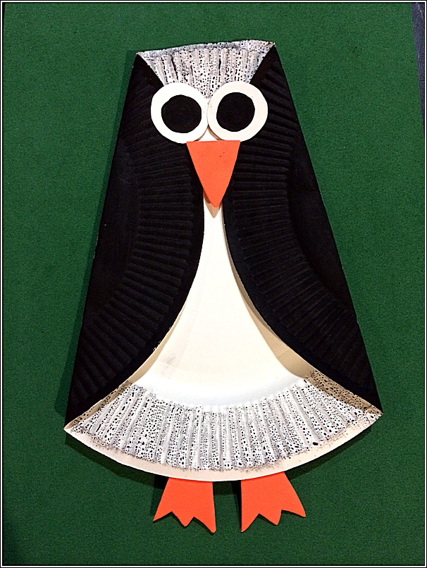 Paper Plate Penguin