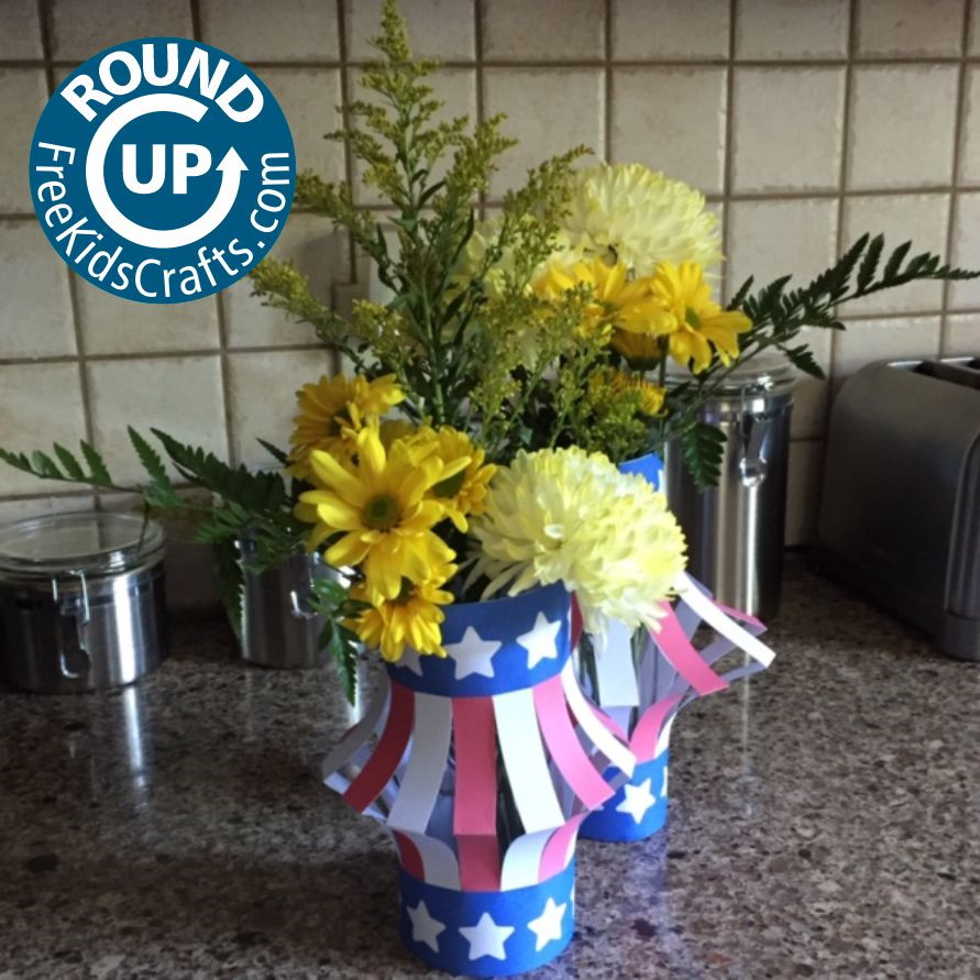 Round up of easy crafts with a patriotic theme