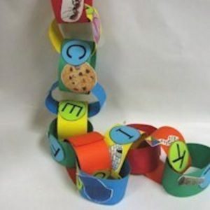 Easy ABC Paper Chain for Preschoolers