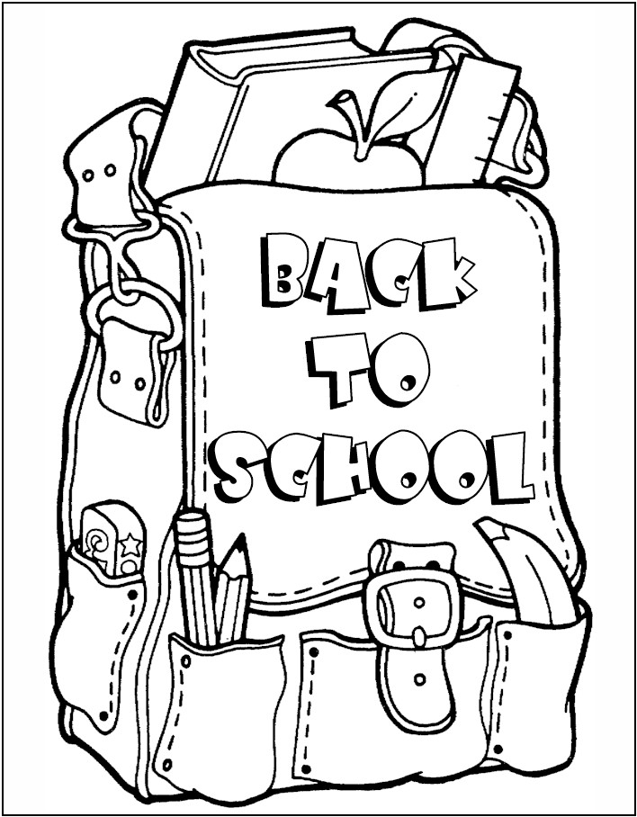 Back-To-School Coloring Page