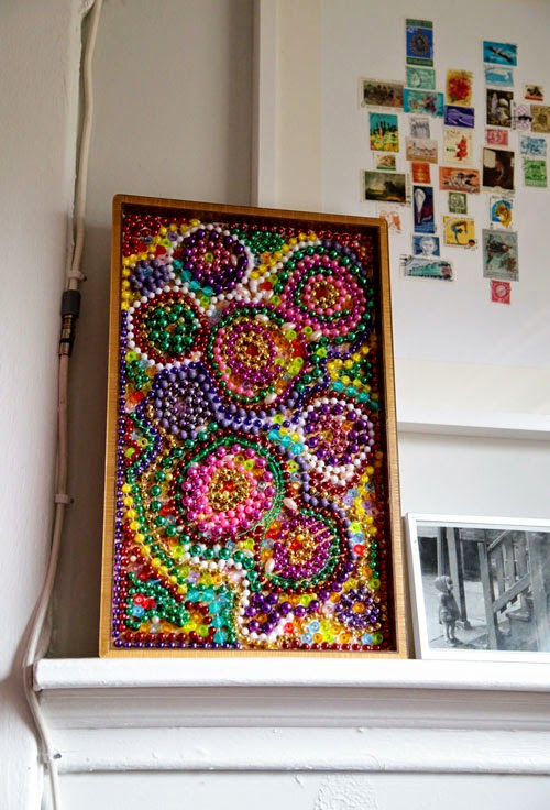 Bead Mosaic for Mardi Gras