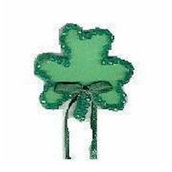 Faceted Shamrock Pin