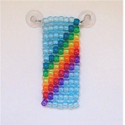 Rainbow Beaded Suncatcher