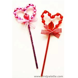 Beaded Valentine Wand