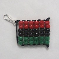 Beaded Kwanzaa Flag