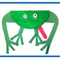 Big Mouth Paper Plate Frog