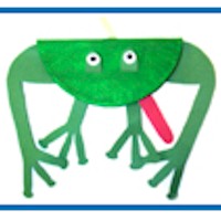 Big Mouth Paper Plate Frog