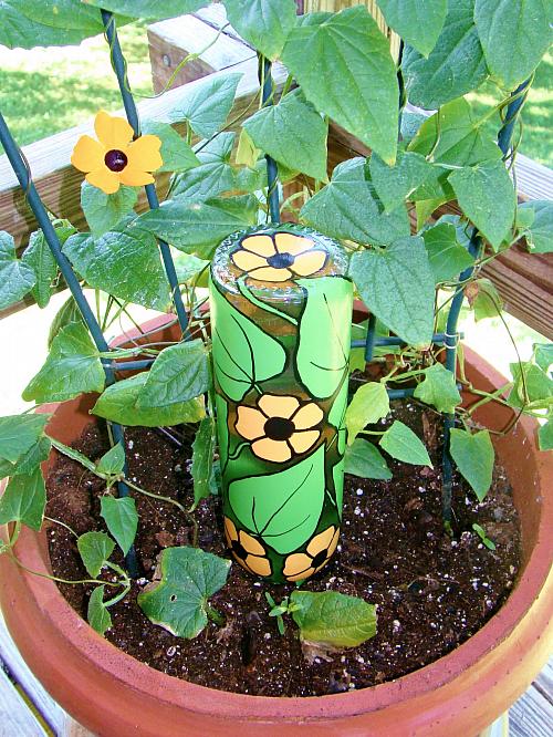 Recycled Wine Bottle Plant Waterer