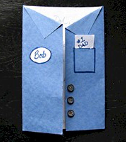 Fathers Day Uniform Shirt Card