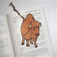 Printable Ox and yarn tail to make this bookmark.