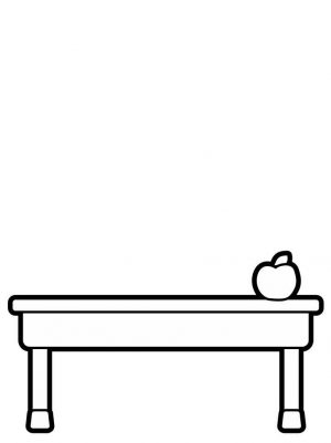 Printable Buddies Paper Doll School Desk