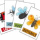 Playing Cards for kids with pictures of bugs.