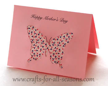 Printable Butterfly Mother’s Day Card