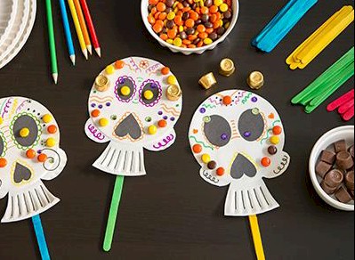 Calaverita Paper Plate Mask