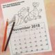 Printable November Coloring Calendar