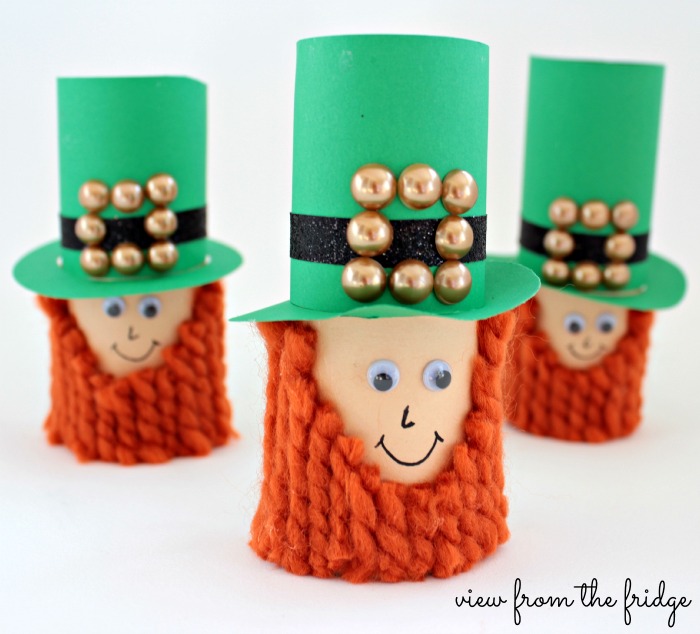 Cardboard Tube Leprechauns