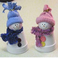 Claypot Snowmen