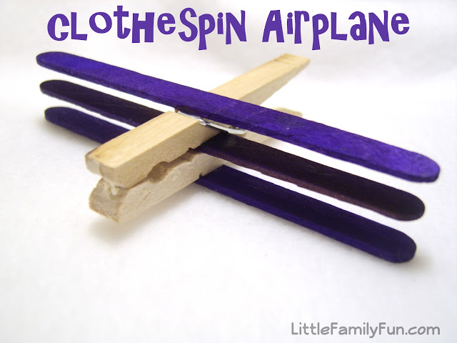 Clothespin Airplane