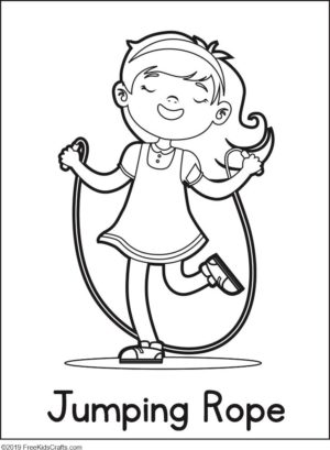 Exercise Coloring Pages For Kids