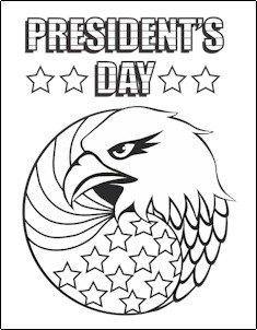 President's Day Coloring Pagee