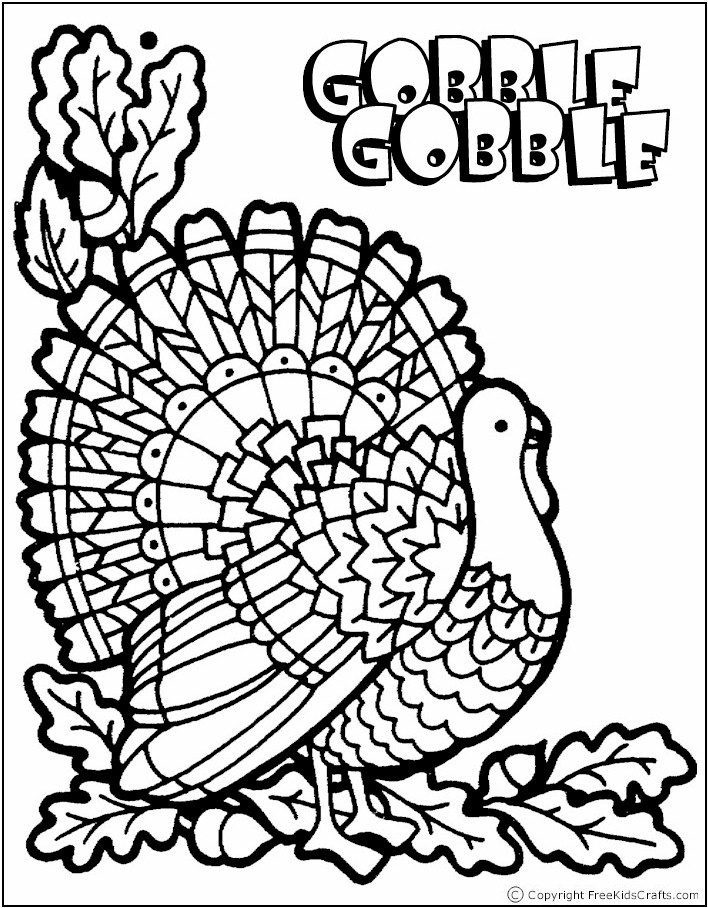 Printable Thanksgiving Coloring Sheets 4