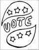 Vote coloring pages