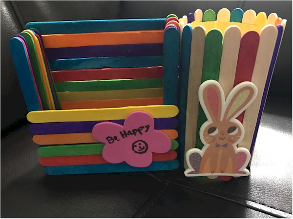 Craft Stick Pen & Pencil Holder